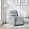 vidaXL Električni naslonjač od tkanine svjetlosivi