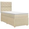 vidaXL Boxspring krevet s madracem Plava 100 x 200 cm Tkanina