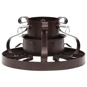 vidaXL Stalak za božićno drvce antikni bakreni 29 x 29 x 15,5 cm