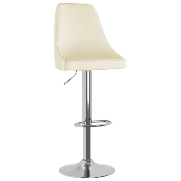 vidaXL Barski stolci od tkanine 2 kom krem