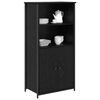 vidaXL Highboard Crni hrast 62 x 36 x 121,5 cm Konstruirano drvo