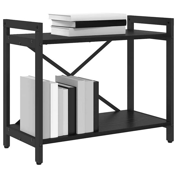 vidaXL Polica Crni hrast 60 x 30 x 50 cm Konstruirano drvo