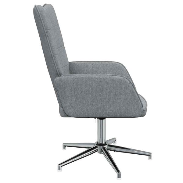 vidaXL Stolica za opu&scaron;tanje svjetlosiva od tkanine