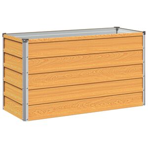 vidaXL Povi&scaron;eni vrtni krevet Prirodna 100 x 40 x 55 cm
