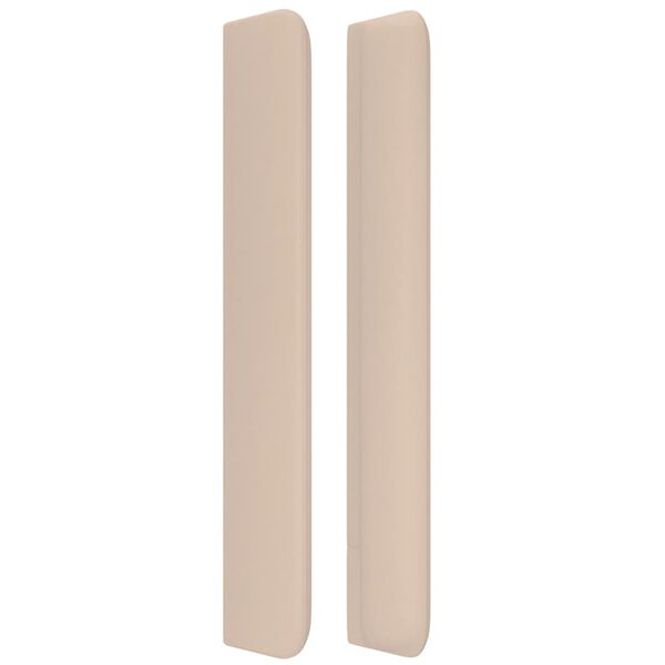 vidaXL Uzglavlje s ušima boja cappuccina 93x16x118/128 cm umjetna koža