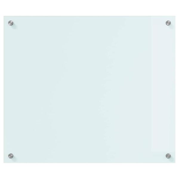 vidaXL Kuhinjski zaštita Bijelo 70 x 60 cm Staklo otporno na udarce