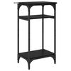 vidaXL Bocni stol Crni hrast 40 x 30 x 75 cm Konstruirano drvo