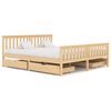 vidaXL Okvir za krevet s 4 ladice 180 x 200 cm od masivne borovine