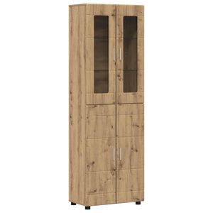 vidaXL Highboard s policom FLORIN Umjetnički hrast 60 x 35 x 182 cm