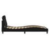 vidaXL Okvir kreveta Viana s LED-om bez madraca crni 100x203 cm