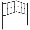 vidaXL Metalno zamjensko uzglavlje crno 100 cm