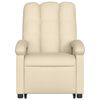 vidaXL Električni naslonjač na podizanje od tkanine krem