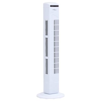 vidaXL Stupni ventilator: daljinski upravljač, tajmer Φ24x80 cm bijeli