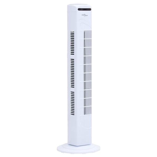 vidaXL Stupni ventilator: daljinski upravljač, tajmer &Phi;24x80 cm bijeli