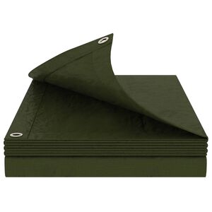 vidaXL Cerada s rupama Zelena 8 x 10 m 180 gsm PE