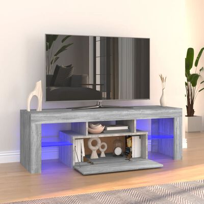 vidaXL TV ormarić s LED svjetlima boja hrasta sonome 120 x 35 x 40 cm