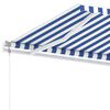 vidaXL Samostojeća automatska tenda 500x300 cm plavo-bijela