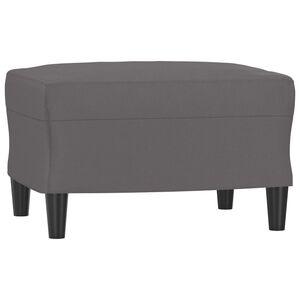 vidaXL Tabure sivi 60 x 50 x 41 cm od umjetne kože