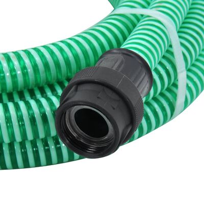 vidaXL Usisno crijevo s PVC priključcima zeleno 1 " 7 m PVC