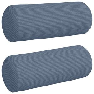 vidaXL Valjkasti jastučići 2 pcs Plava &Oslash; 15 x 40 cm Kordura tekstil