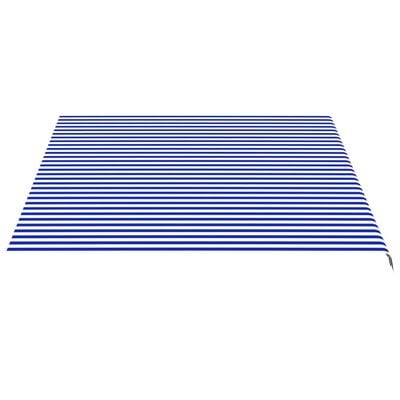 vidaXL Zamjenska tkanina za tendu plavo-bijela 4,5 x 3,5 m