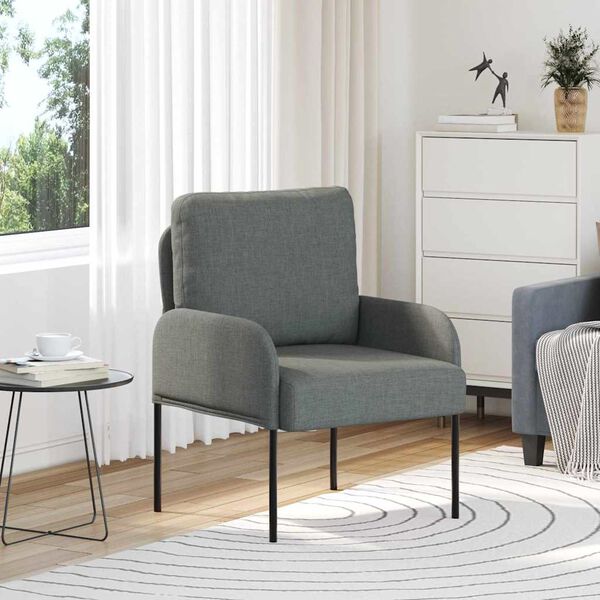 vidaXL Sofe s jastukom 55cm Tamno siva &Scaron;perploča