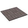 vidaXL Pločice za decking 11 pcs Tamno smeđa 30 x 30 cm