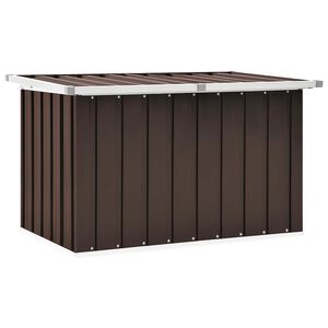 vidaXL Vrtna kutija za pohranu smeđa 109x67x65 cm