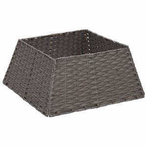 vidaXL Ogrlica za božićno drvce Četvrtasti Siva 50 x 50 x 25 cm