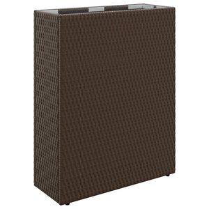 vidaXL Visoki saksija Smeđa 55 x 22 x 70 cm poliratan