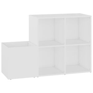 vidaXL Ormarić za cipele bijeli 105 x 35,5 x 70 cm konstruirano drvo