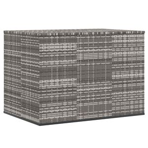 vidaXL Kutija za vrtne jastuke od PE ratana 145 x 100 x 103 cm siva