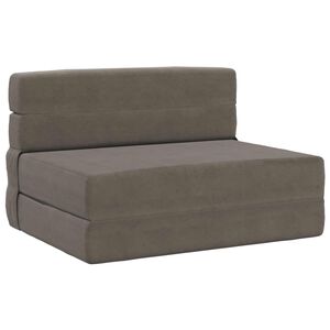 vidaXL Sofa na razvlačenje Svjetlosiva 100 x 80 x 60 cm Tkanina