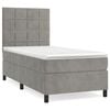 vidaXL Box spring krevet s madracem svjetlosivi 90x190 cm bar&scaron;unasti
