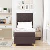 vidaXL LED Box Spring Krevet Tamno smeđa 80 x 200 cm tkanina