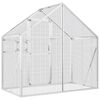 vidaXL Kavez za ptice srebrni 179 x 100 x 185 cm aluminijski