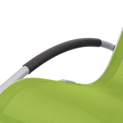 vidaXL Vrtna stolica za ljuljanje od tekstilena zelena