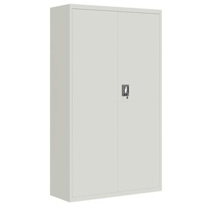 vidaXL Ormarić za spise svjetlosivi 105 x 40 x 180 cm čelični