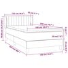 vidaXL Box spring krevet s madracem tamnoplavi 100x200 cm bar&scaron;unasti