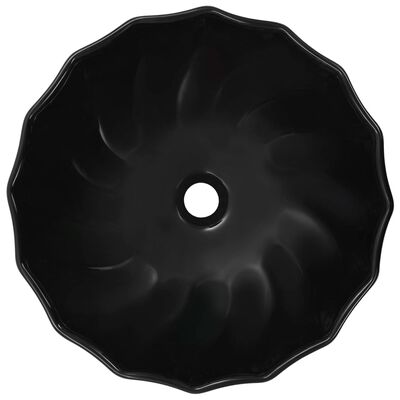 vidaXL Umivaonik 46 x 17 cm keramički crni