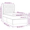 vidaXL Box spring krevet s madracem tamnoplavi 90x200 cm bar&scaron;unasti