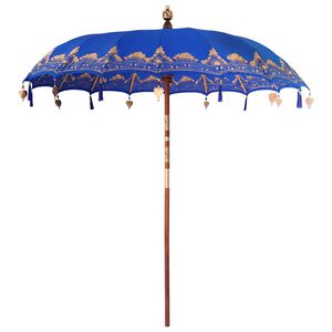 vidaXL Baline&scaron;ki Parasol Plava 215 x 215 x 260 cm