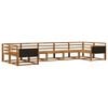 vidaXL Set vanjskih sofa 7 pcs Prirodna Čvrsto drvo akacije