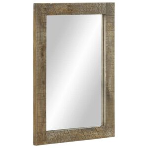 vidaXL Ogledalo za kupaonicu 50x2,5x70 cm Puno drvo Mango