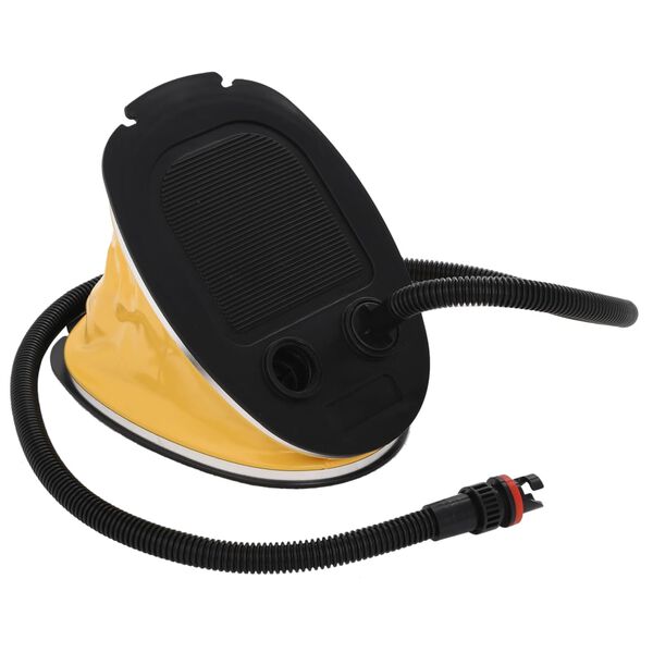 vidaXL Nožna crpka 26 x 18 cm PP i PE sivo-žuta