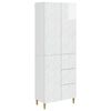 vidaXL Set ormara 2 kom. Bijela visokog sjaja 66 x 34.5 x 90 cm