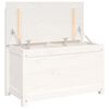 vidaXL Klupa bijela 80x41x77 cm od masivne borovine