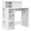 vidaXL Stol s policom Bijelo 90 x 48 x 101,5 cm Konstruirano drvo