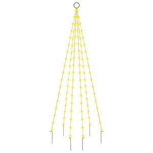 vidaXL Božićno drvce na stijegu 108 LED žarulja tople bijele 180 cm