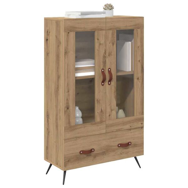 vidaXL Highboard s ladicama Umjetnički hrast 69,5 x 31 x 115 cm